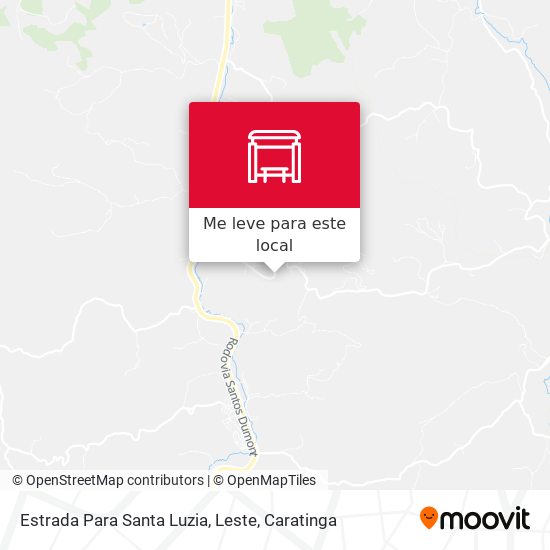 Estrada Para Santa Luzia, Leste mapa