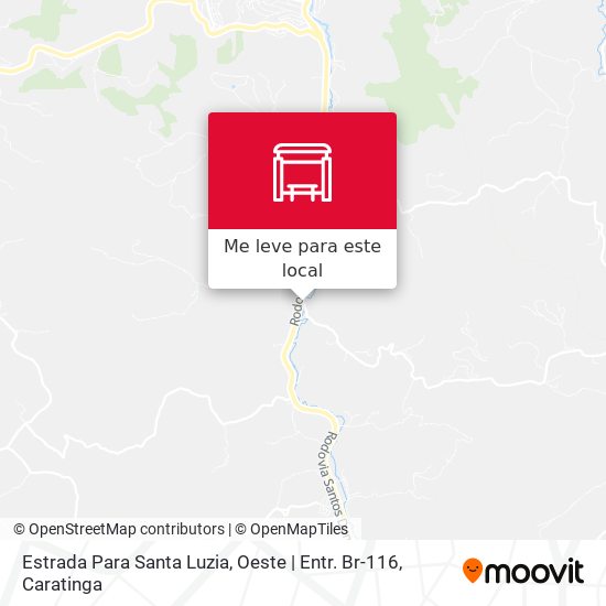 Estrada Para Santa Luzia, Oeste | Entr. Br-116 mapa
