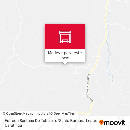 Estrada Santana Do Tabuleiro / Santa Bárbara, Leste mapa