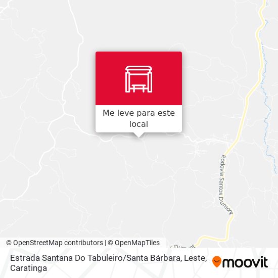 Estrada Santana Do Tabuleiro / Santa Bárbara, Leste mapa