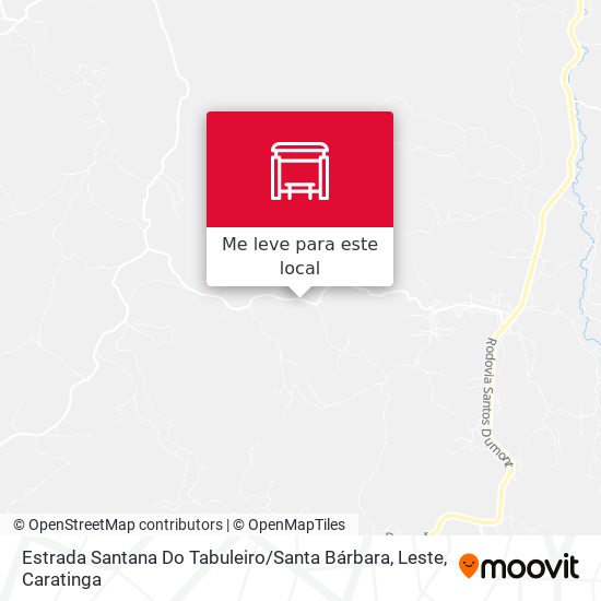 Estrada Santana Do Tabuleiro / Santa Bárbara, Leste mapa