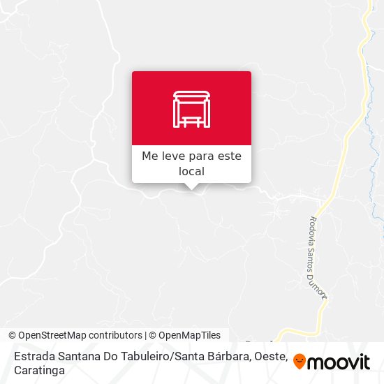 Estrada Santana Do Tabuleiro / Santa Bárbara, Oeste mapa