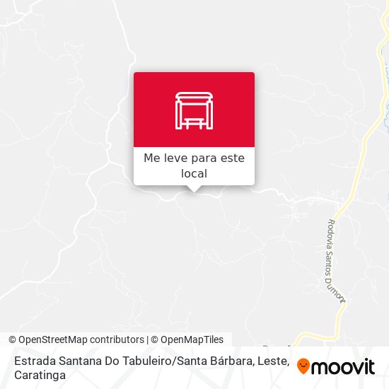 Estrada Santana Do Tabuleiro / Santa Bárbara, Leste mapa