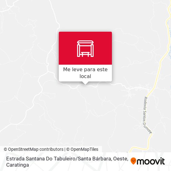 Estrada Santana Do Tabuleiro / Santa Bárbara, Oeste mapa
