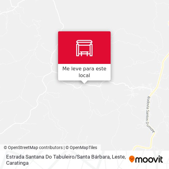 Estrada Santana Do Tabuleiro / Santa Bárbara, Leste mapa
