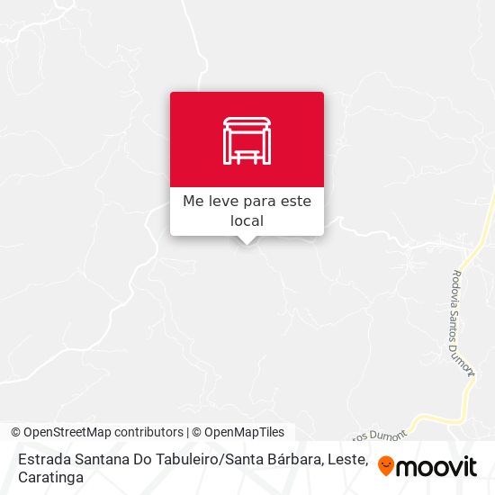 Estrada Santana Do Tabuleiro / Santa Bárbara, Leste mapa
