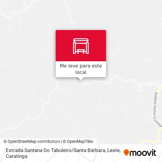 Estrada Santana Do Tabuleiro / Santa Bárbara, Leste mapa