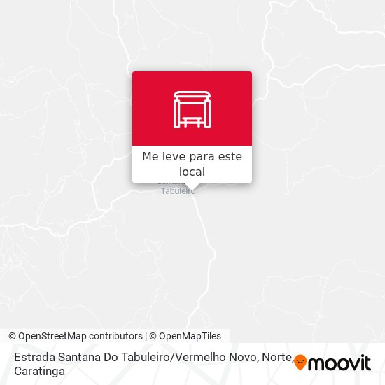 Estrada Santana Do Tabuleiro / Vermelho Novo, Norte mapa
