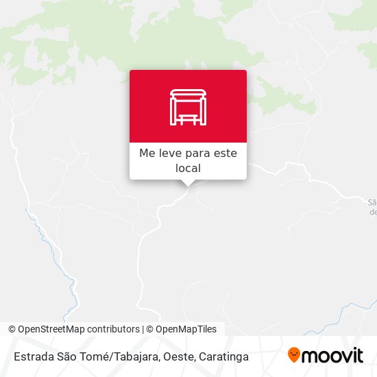 Estrada São Tomé / Tabajara, Oeste mapa