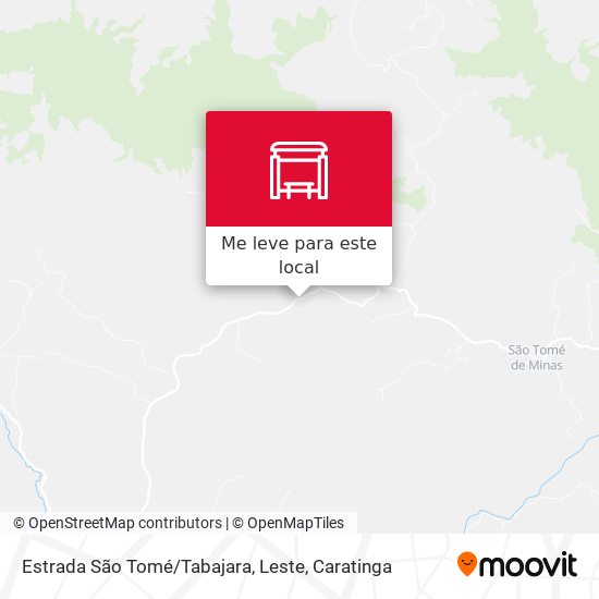 Estrada São Tomé / Tabajara, Leste mapa