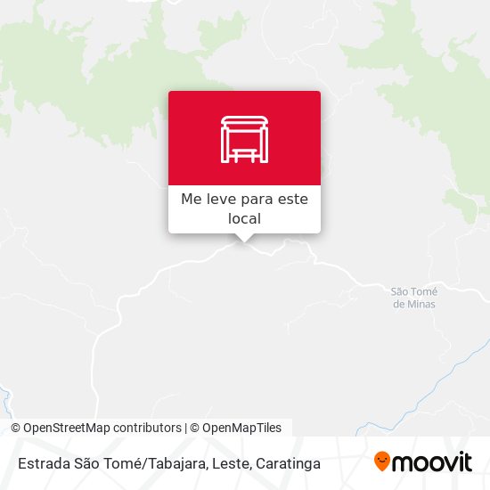Estrada São Tomé / Tabajara, Leste mapa
