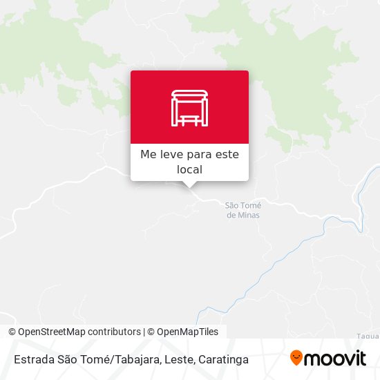 Estrada São Tomé / Tabajara, Leste mapa
