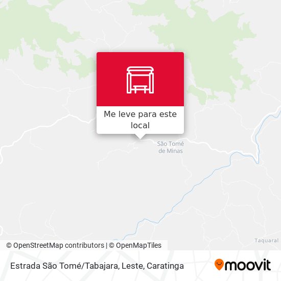 Estrada São Tomé / Tabajara, Leste mapa