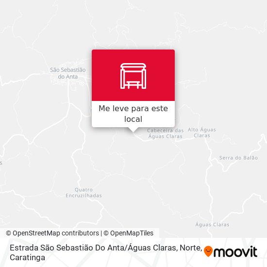 Estrada São Sebastião Do Anta / Águas Claras, Norte mapa