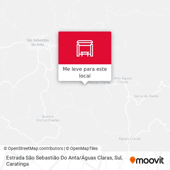 Estrada São Sebastião Do Anta / Águas Claras, Sul mapa