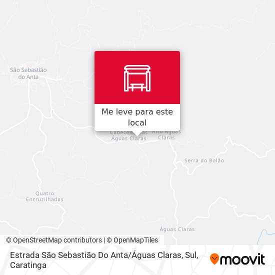 Estrada São Sebastião Do Anta / Águas Claras, Sul mapa