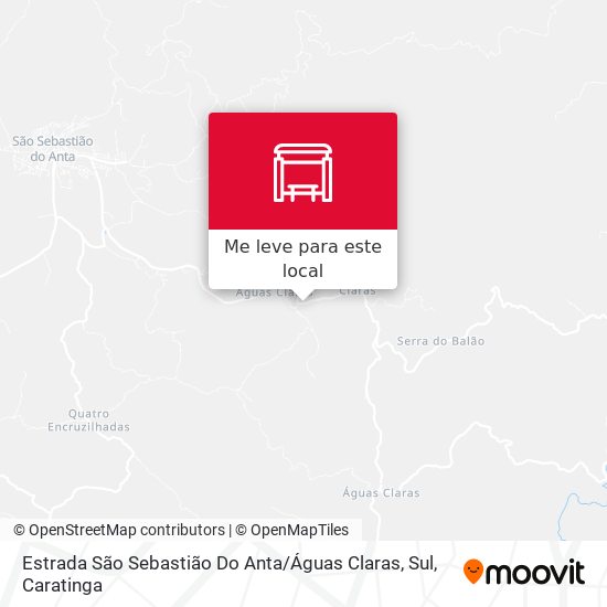 Estrada São Sebastião Do Anta / Águas Claras, Sul mapa
