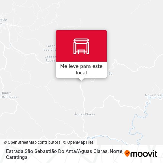 Estrada São Sebastião Do Anta / Águas Claras, Norte mapa