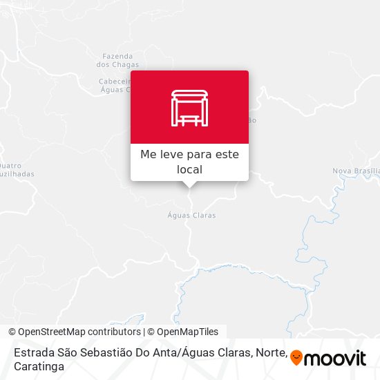 Estrada São Sebastião Do Anta / Águas Claras, Norte mapa