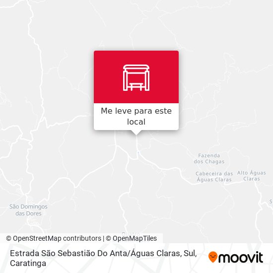 Estrada São Sebastião Do Anta / Águas Claras, Sul mapa