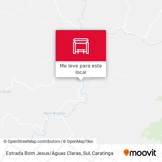 Estrada Bom Jesus / Águas Claras, Sul mapa
