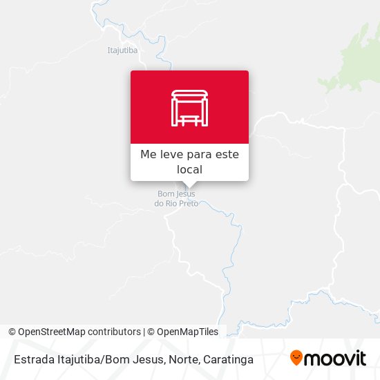 Estrada Itajutiba / Bom Jesus, Norte mapa