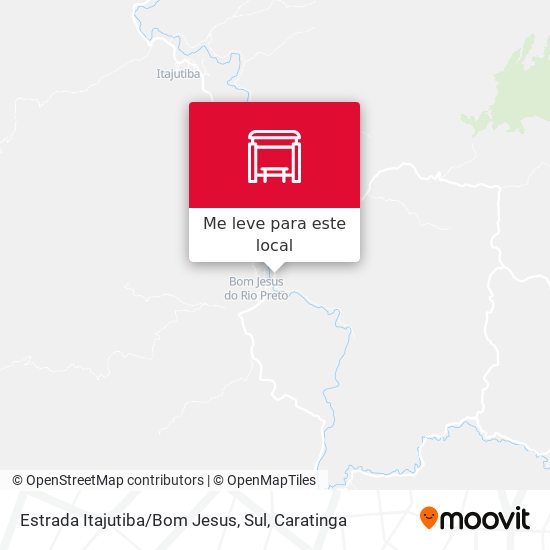 Estrada Itajutiba / Bom Jesus, Sul mapa