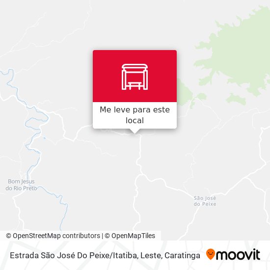 Estrada São José Do Peixe / Itatiba, Leste mapa