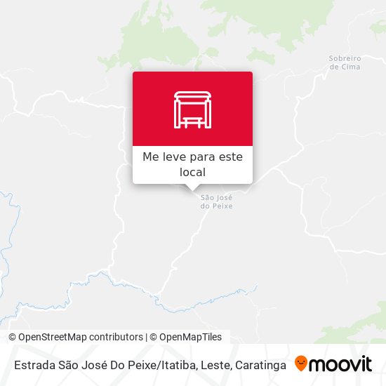 Estrada São José Do Peixe / Itatiba, Leste mapa