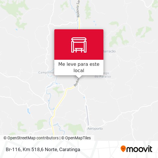 Br-116, Km 518,6 Norte mapa