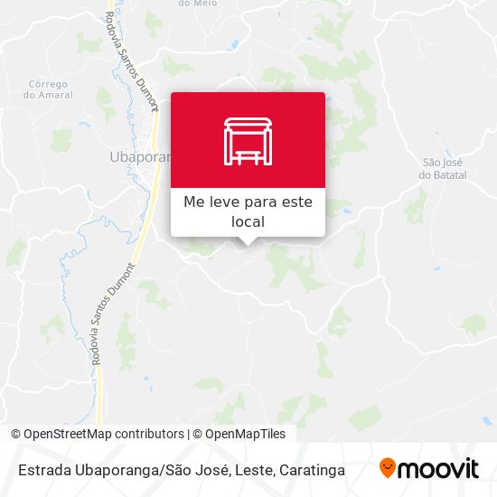 Estrada Ubaporanga / São José, Leste mapa