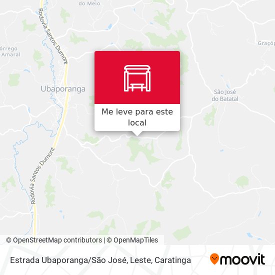 Estrada Ubaporanga / São José, Leste mapa