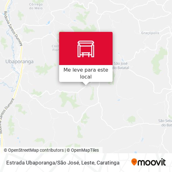 Estrada Ubaporanga / São José, Leste mapa