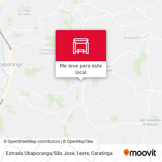 Estrada Ubaporanga / São José, Leste mapa