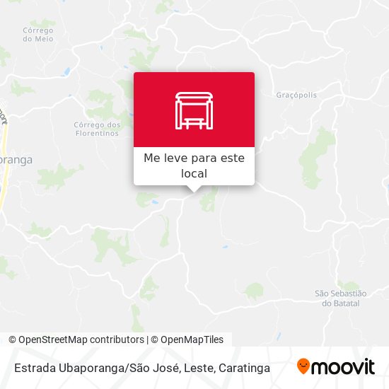 Estrada Ubaporanga / São José, Leste mapa