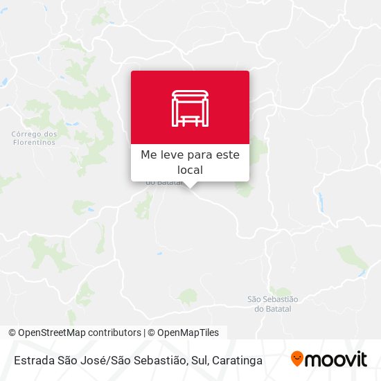 Estrada São José / São Sebastião, Sul mapa