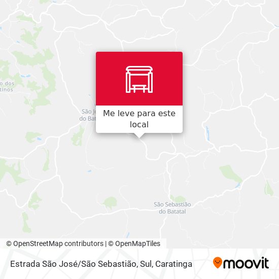 Estrada São José / São Sebastião, Sul mapa