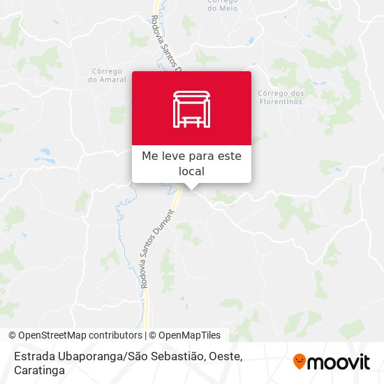 Estrada Ubaporanga / São Sebastião, Oeste mapa