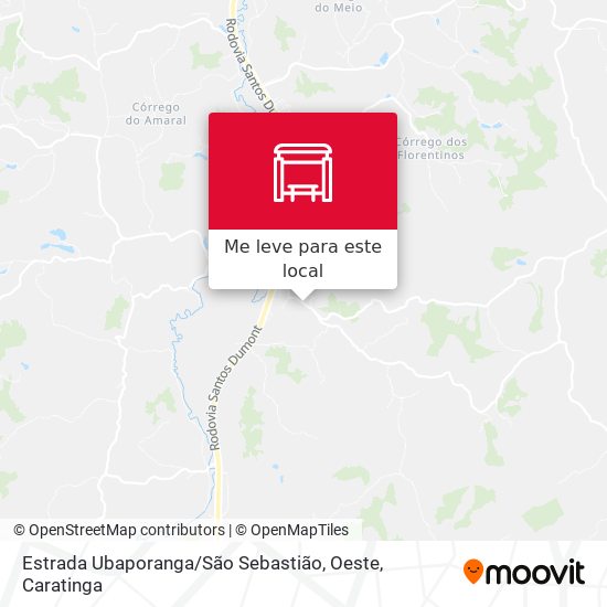 Estrada Ubaporanga / São Sebastião, Oeste mapa