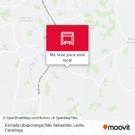 Estrada Ubaporanga / São Sebastião, Leste mapa