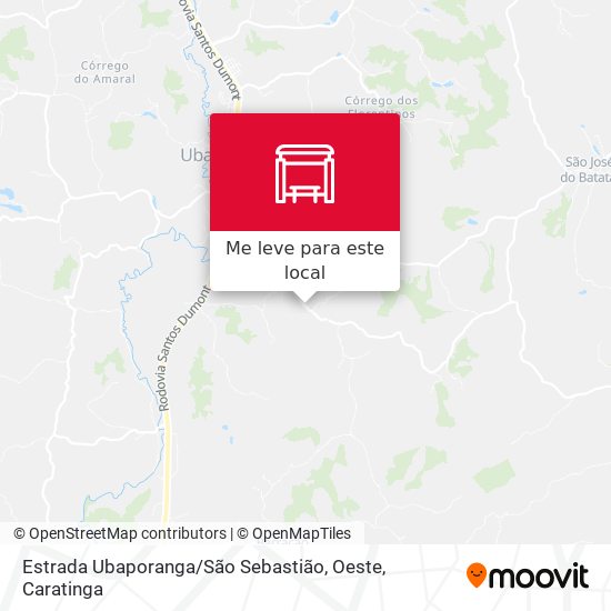Estrada Ubaporanga / São Sebastião, Oeste mapa