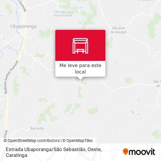 Estrada Ubaporanga / São Sebastião, Oeste mapa