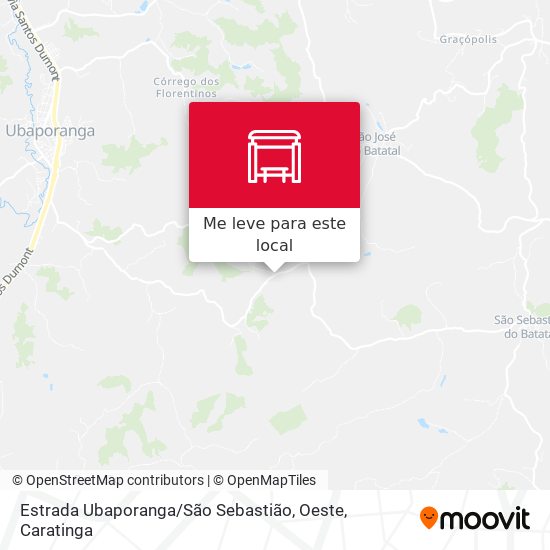 Estrada Ubaporanga / São Sebastião, Oeste mapa