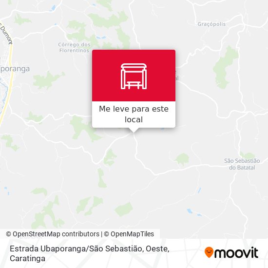 Estrada Ubaporanga / São Sebastião, Oeste mapa