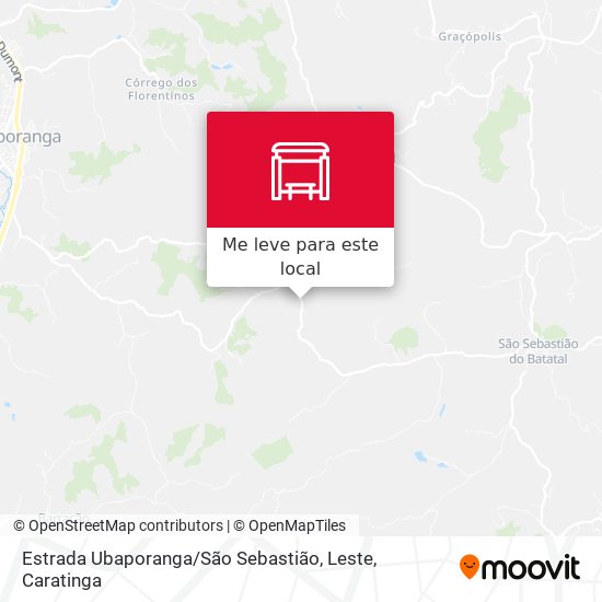 Estrada Ubaporanga / São Sebastião, Leste mapa