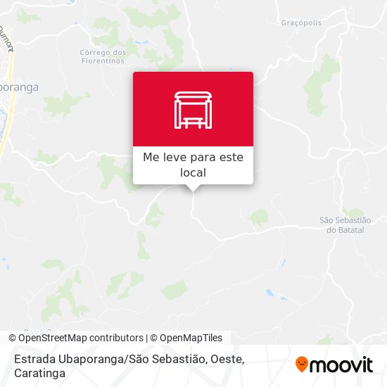 Estrada Ubaporanga / São Sebastião, Oeste mapa