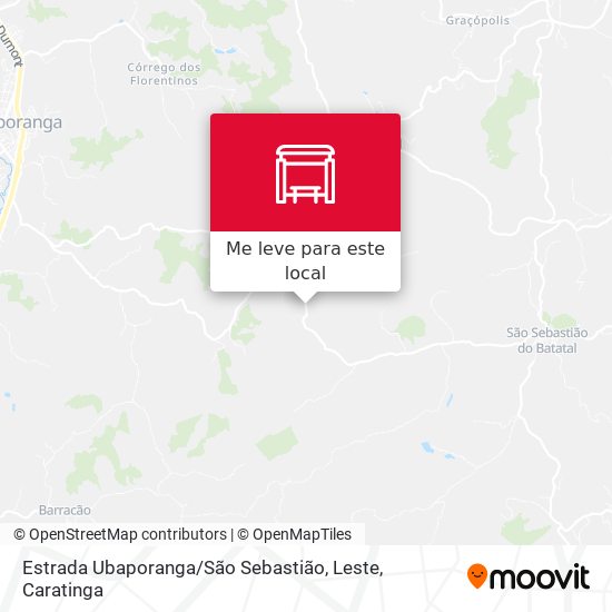 Estrada Ubaporanga / São Sebastião, Leste mapa
