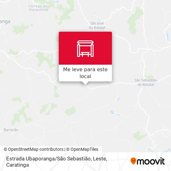 Estrada Ubaporanga / São Sebastião, Leste mapa