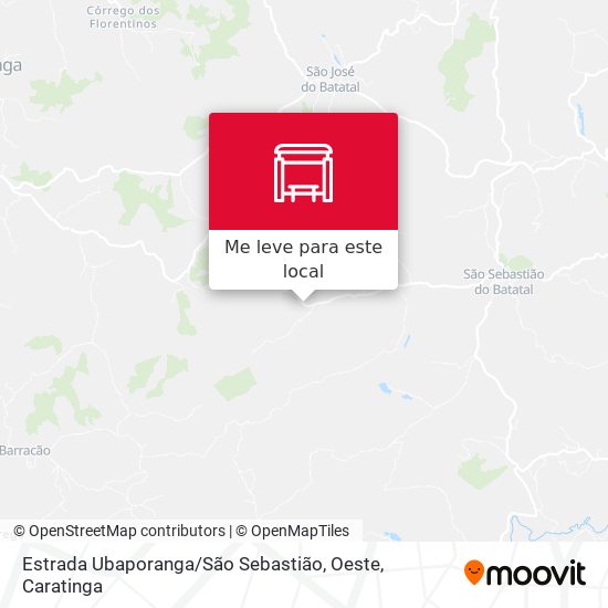 Estrada Ubaporanga / São Sebastião, Oeste mapa
