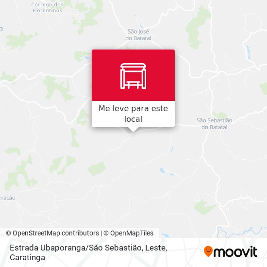 Estrada Ubaporanga / São Sebastião, Leste mapa